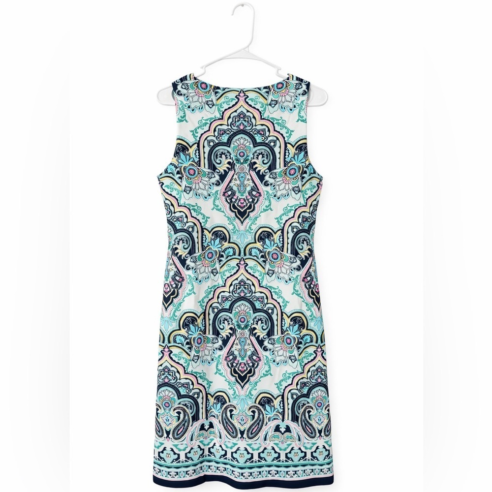 Charter Club Paisley Sleeveless Dress Women’s Medium Pastel Summer Lightweight - Picture 2 of 2